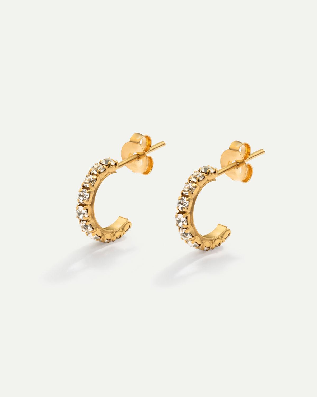 BOUCLES D'OREILLES EN OR GLACÉ