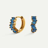 BOUCLES D'OREILLES LAIS OR BLEU