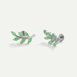FEUILLES PERCÉES VERT VIF ARGENT