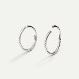 PIERCING BOUCLE L TWIST ARGENT