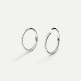 PIERCING LOOP M TWIST ARGENT
