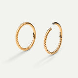PIERCING LOOP XL TWIST GOLD