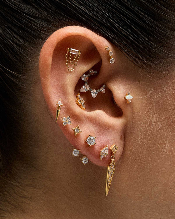 BOUCLES D'OREILLES DRIP SILVER