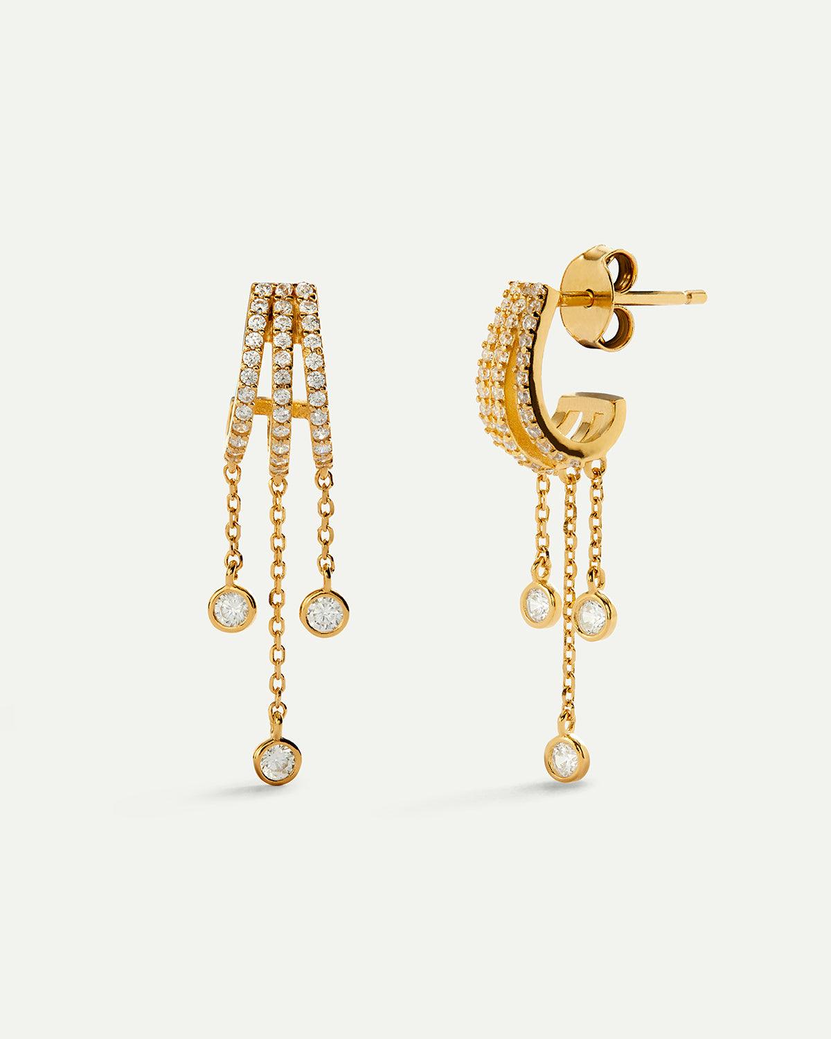 BOUCLES D'OREILLES LUMIÈRE OR