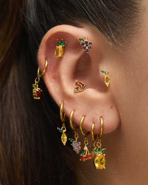 BOUCLES D'OREILLES ANANAS