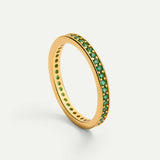 ANILLO PINKY GREEN GOLD