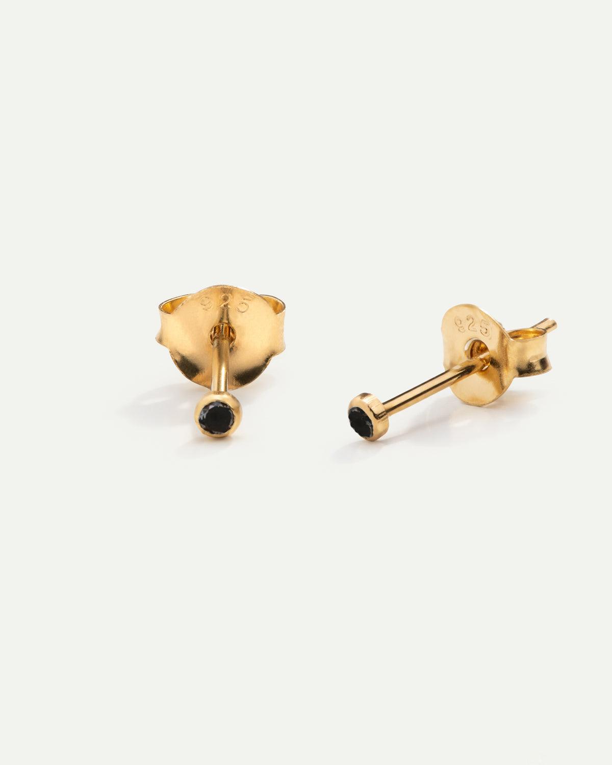 BOUCLES D'OREILLES PRINCESSE S OR NOIR