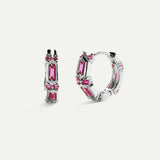 BOUCLES D'OREILLES EN ARGENT ROSE SARIN