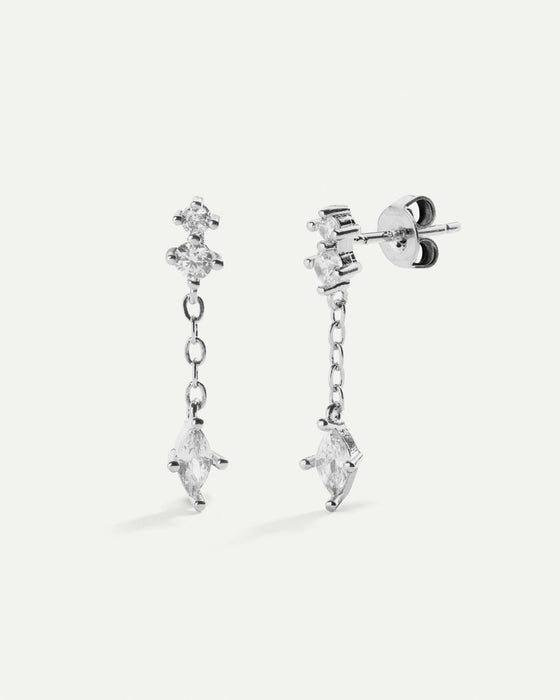 BOUCLES D'OREILLES TINA EN ARGENT