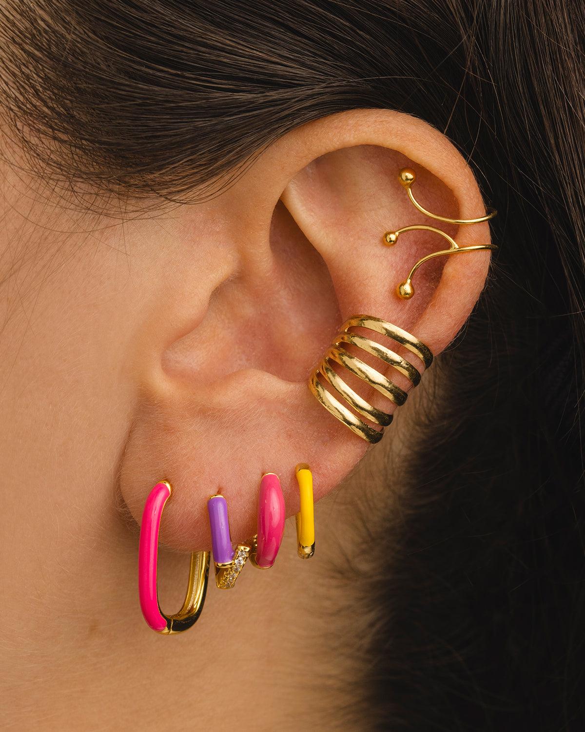 BOUCLES D'OREILLES OR BOULES DE LIERRE
