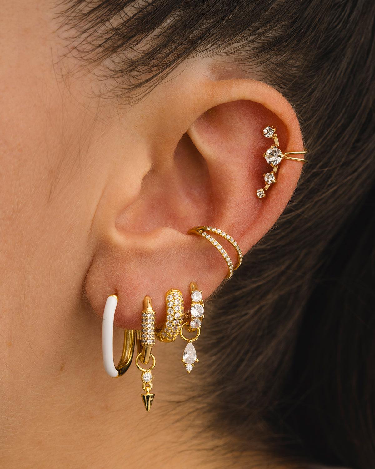 BOUCLES D'OREILLES ARGENTÉES LUMIERE