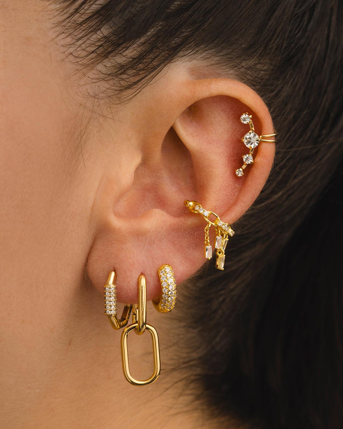 BOUCLES D'OREILLES ARGENTÉES LUMIERE