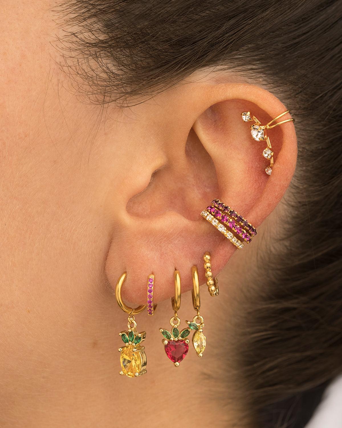 BOUCLES D'OREILLES ANANAS