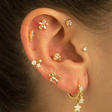PIERCING FLEUR OR