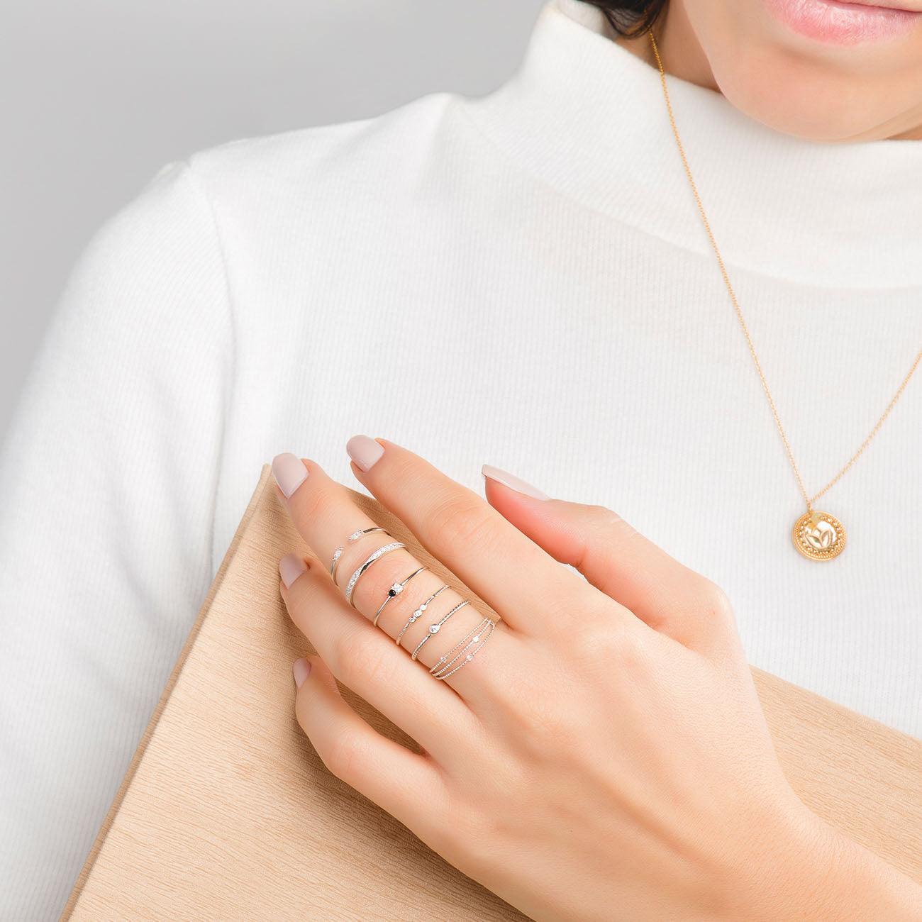 BAGUE EN ARGENT DE CAROLINE