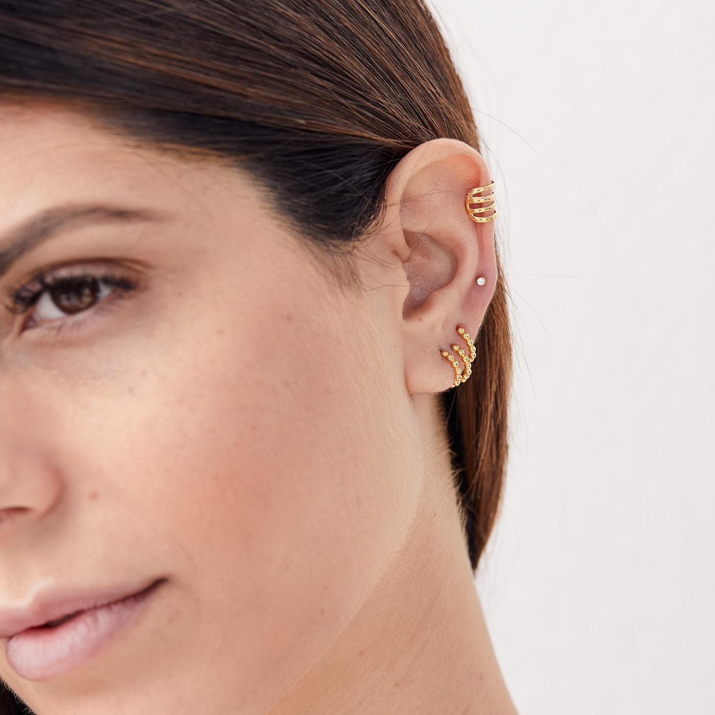 BOUCLES D'OREILLES HARI MAXI OR