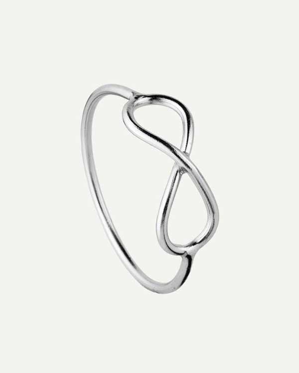 BAGUE INFINIE EN ARGENT