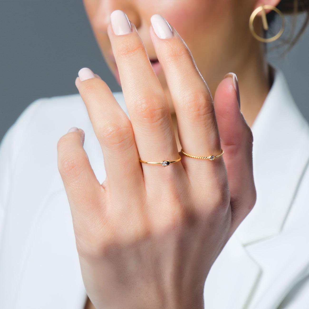 BAGUE EN OR DE CAROLINE