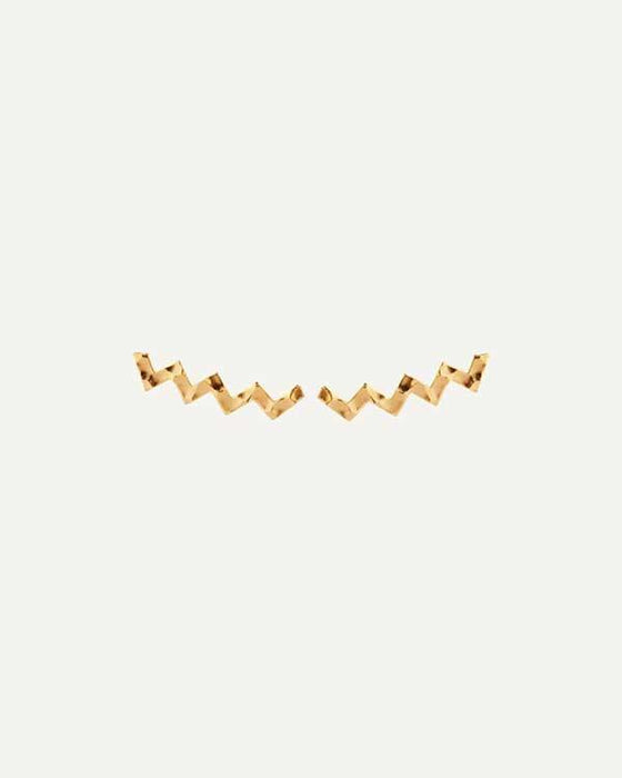 MARTELE BOUCLES D'OREILLES ZIGZAG OR