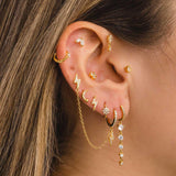 BOUCLES D'OREILLES OR FOUDRE