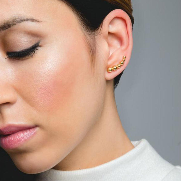 BOULES MAXI BOUCLES D'OREILLES OR