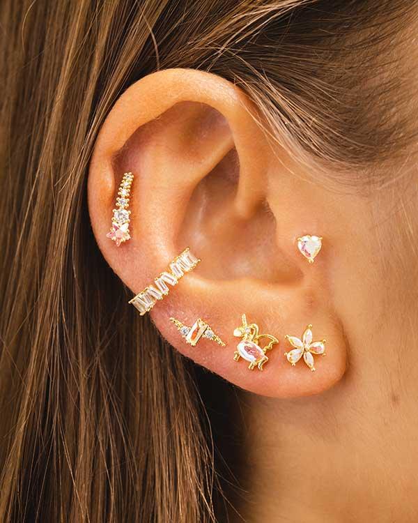 PIERCING UNICORNO ARGENTO