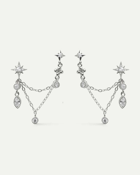 ORECCHINI D'ARGENTO AMBRA