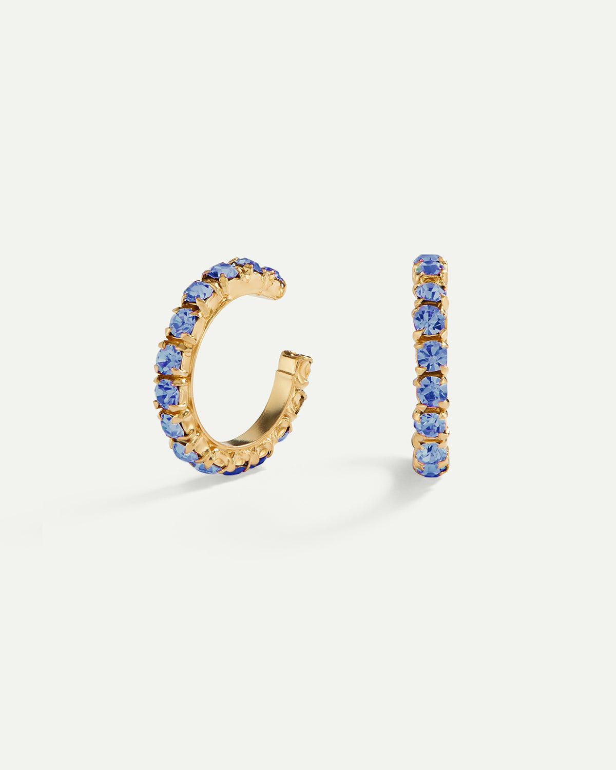 ORECCHINI ARLA MINI IN ORO BLU