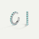 ORECCHINI ARLA MINI BLUE LIGHT IN ARGENTO