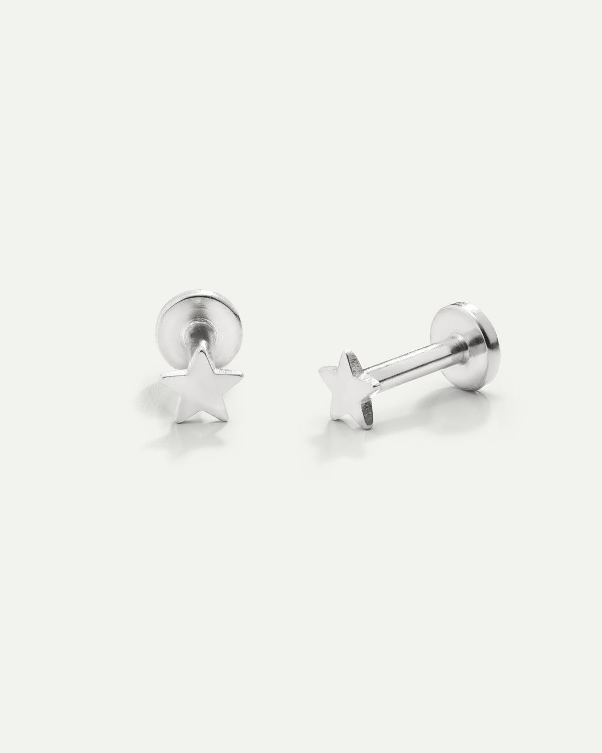 PIERCING IN ARGENTO ASTERI