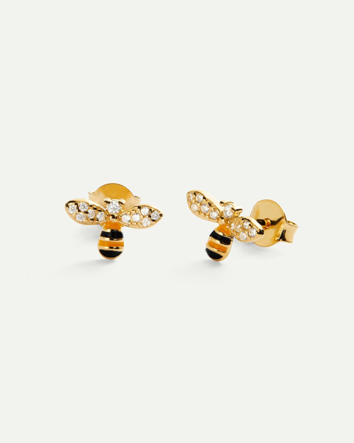 ORECCHINI D'ORO A FORMA DI APE
