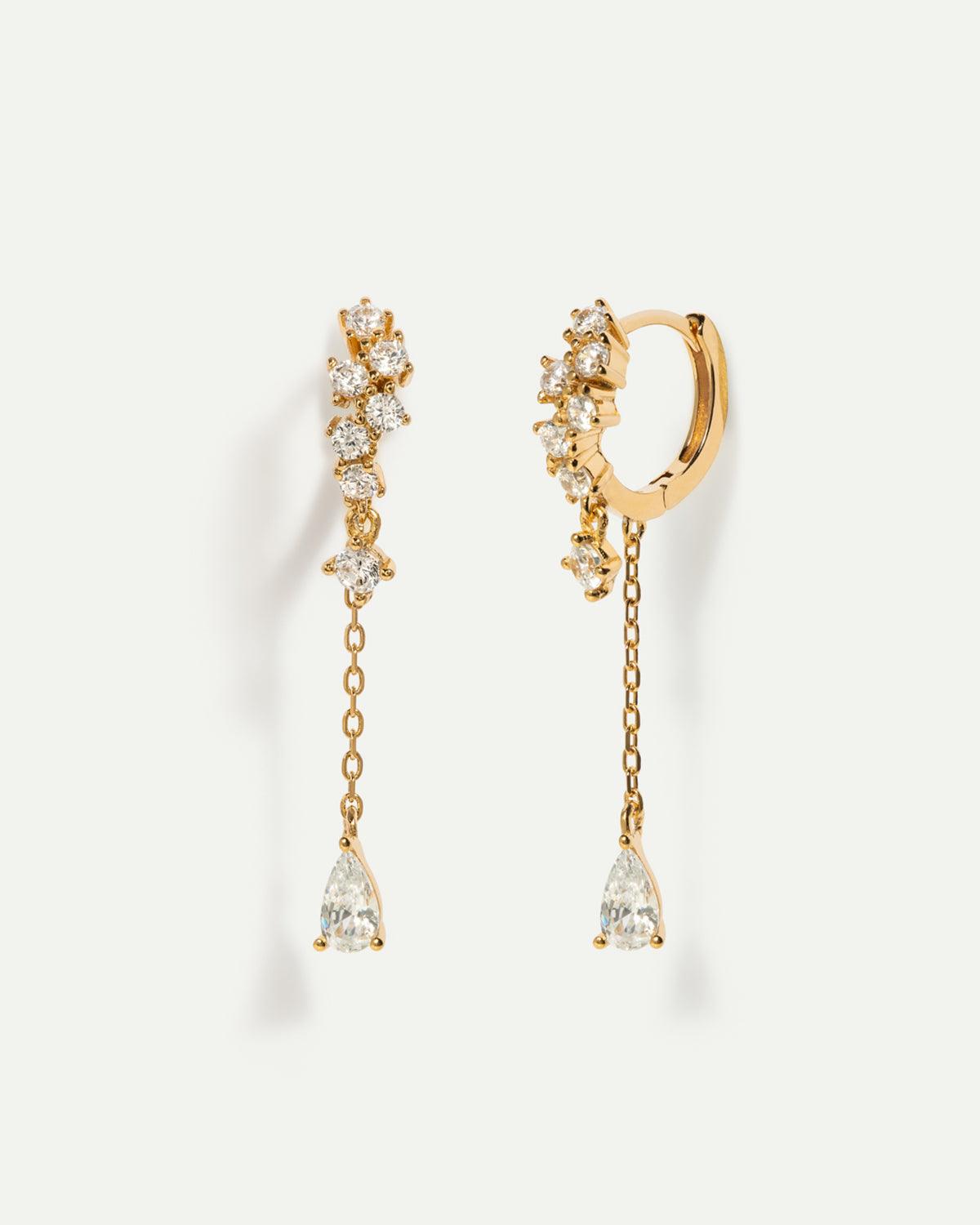 ORECCHINI IN ORO CHAMPAGNE