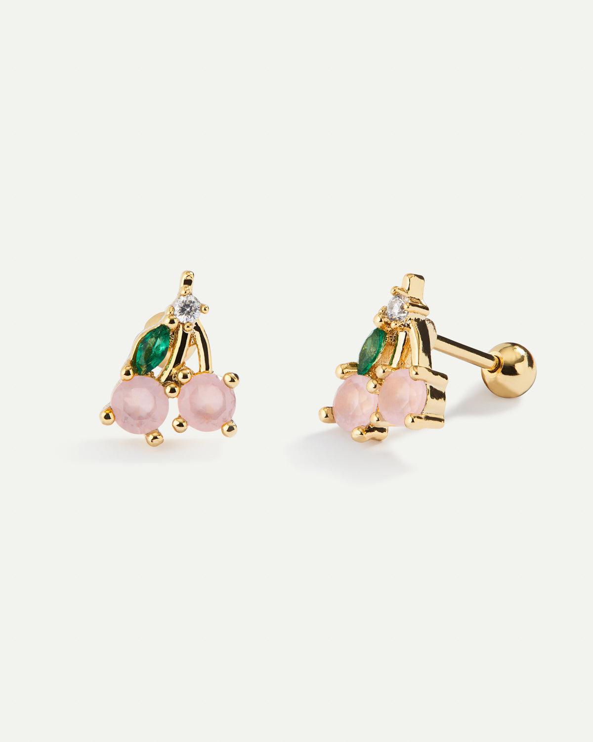 PIERCING CILIEGIA ORO ROSA