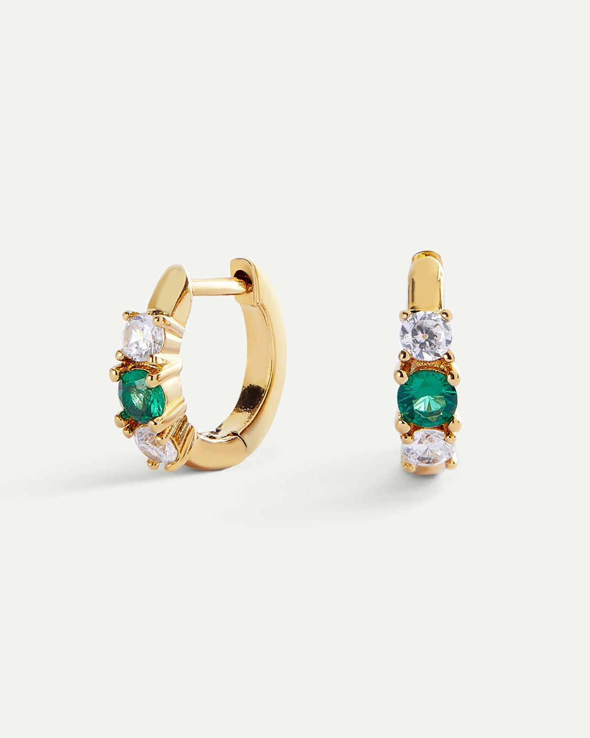 ORECCHINI DANA GREEN IN ORO