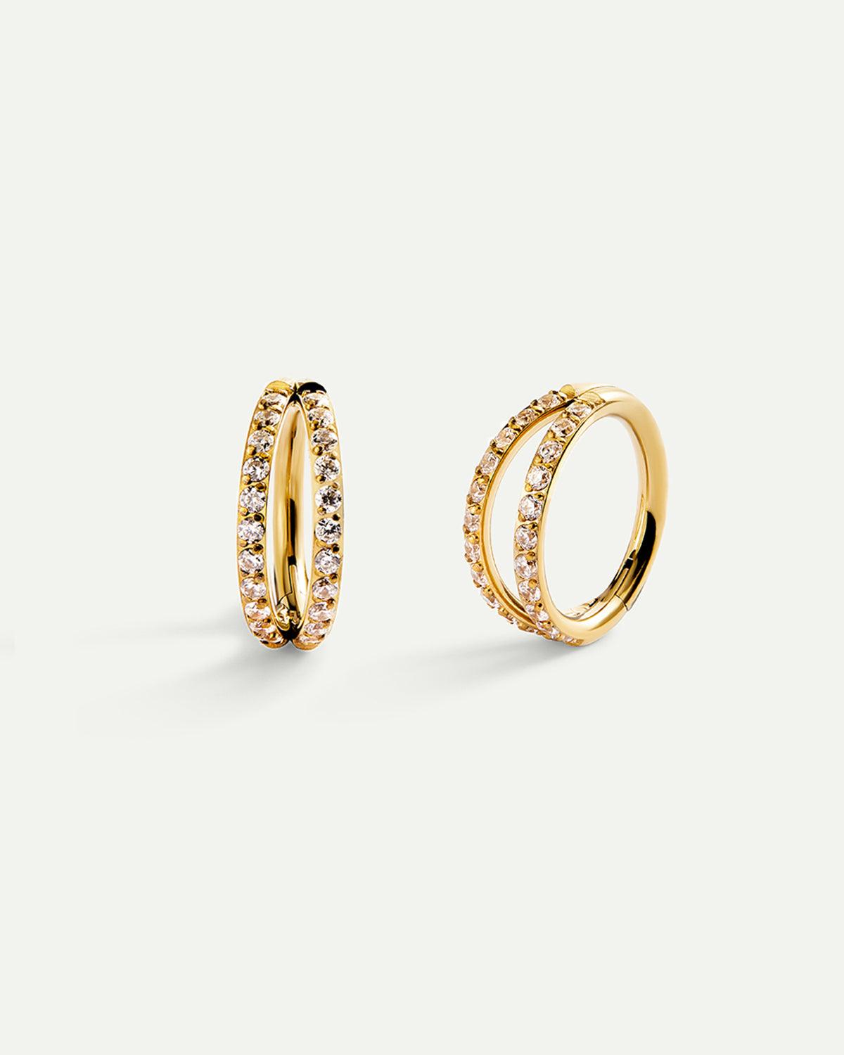 PIERCING ETERNITÀ M DOPPIO ORO