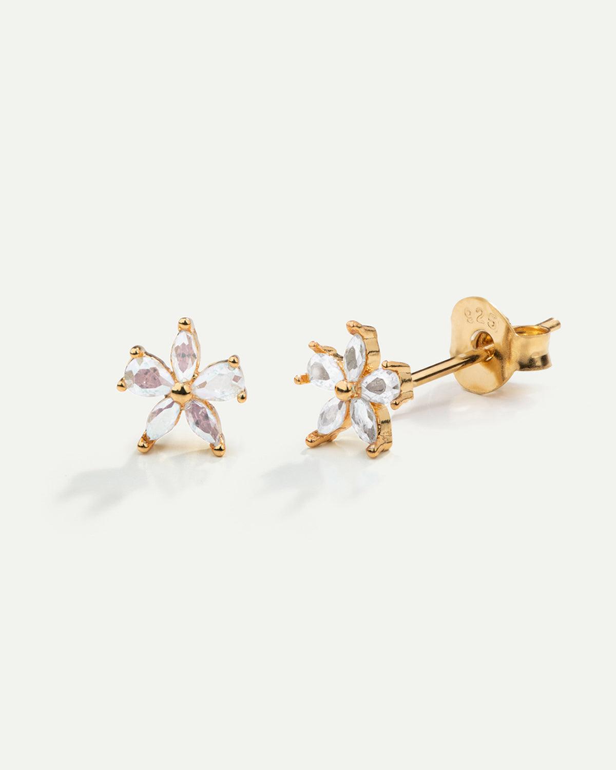 ORECCHINI D'ORO A FIORE
