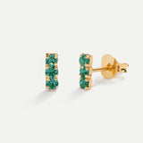 ORECCHINI IN ORO VERDE HORIZON