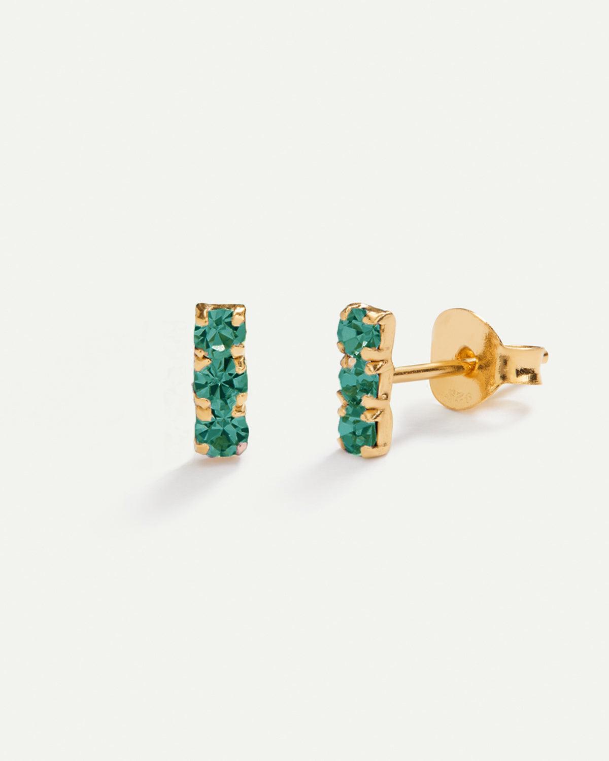 ORECCHINI IN ORO VERDE HORIZON
