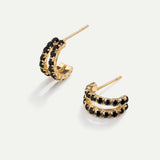 ORECCHINI IN ORO NERO IVU