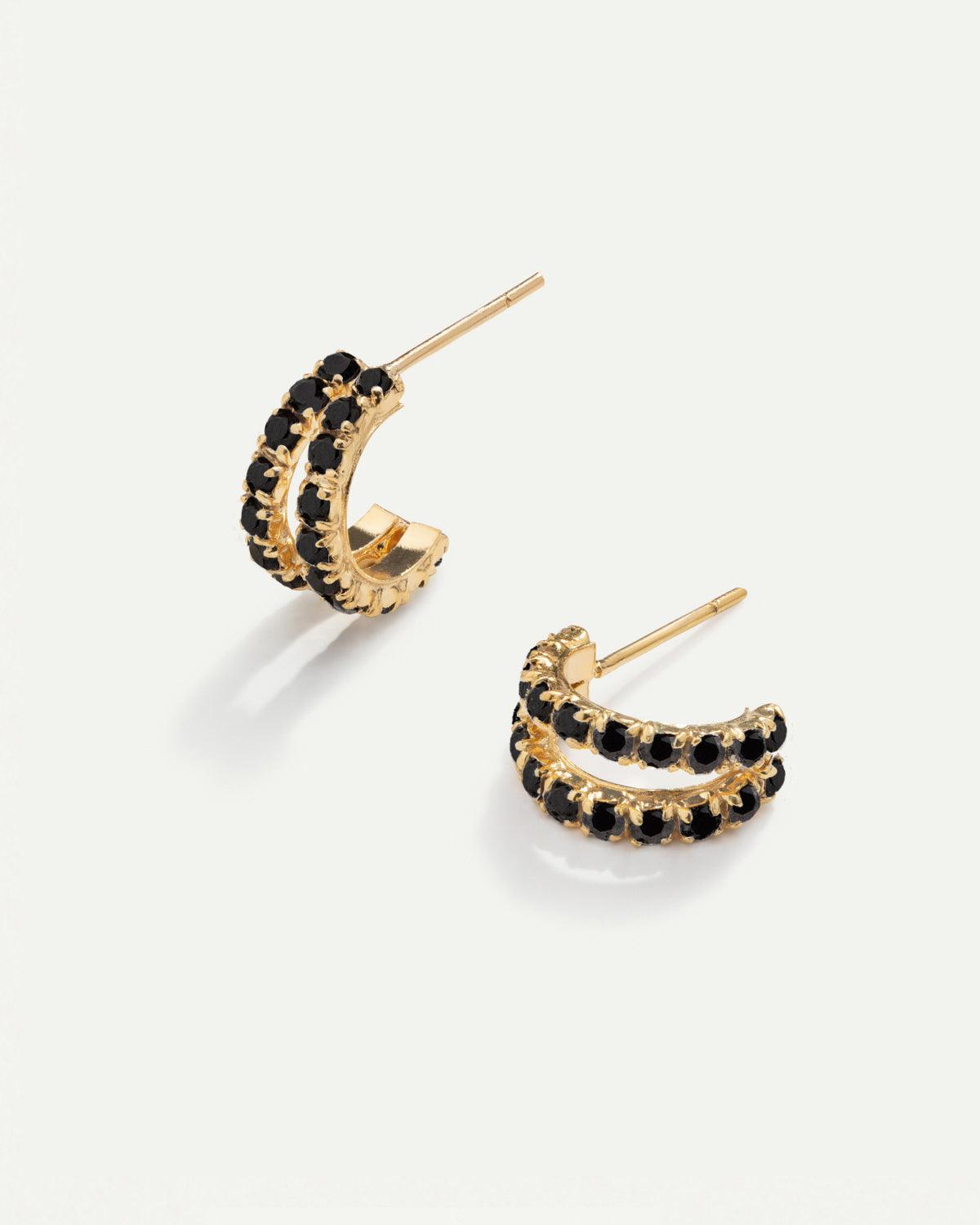 ORECCHINI IN ORO NERO IVU