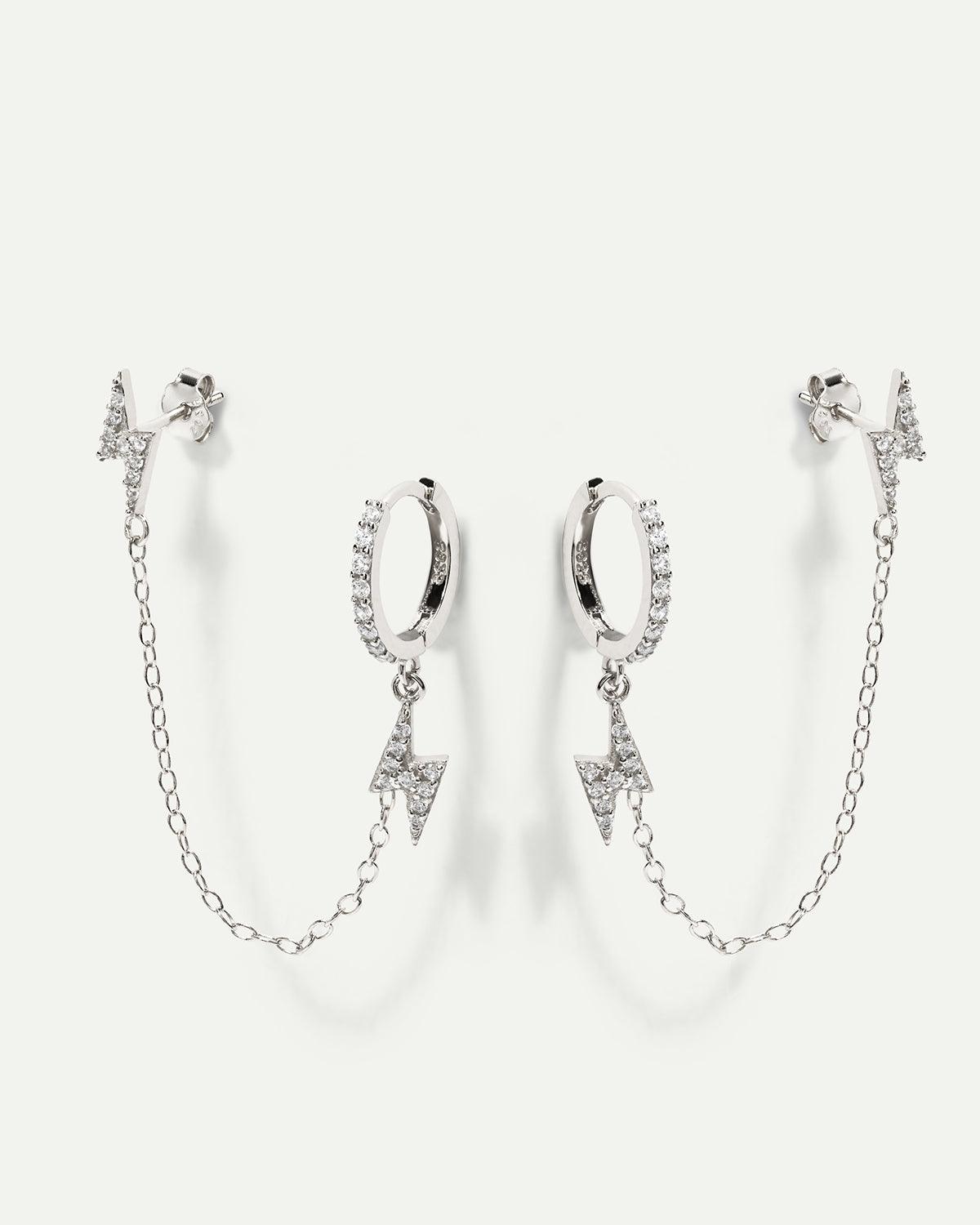 ORECCHINI IN ARGENTO CON FULMINE
