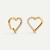 PIERCING LOOP CUORE ORO BRILLANTE