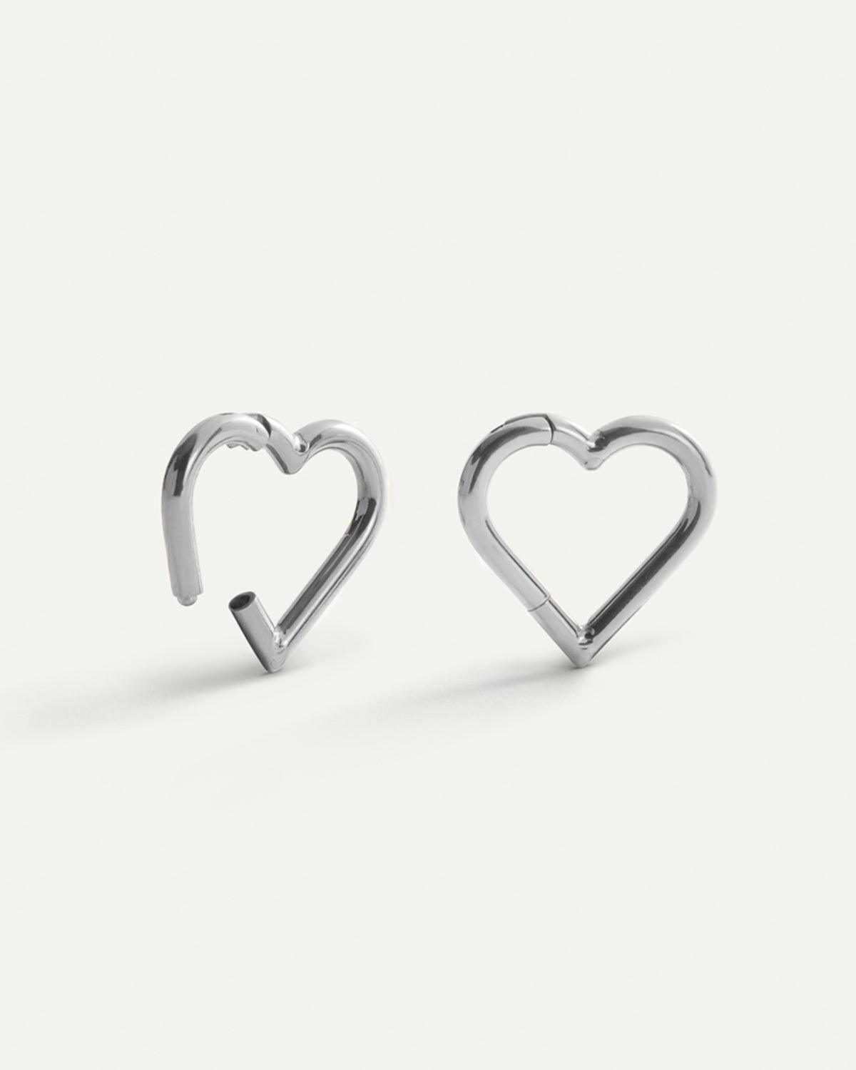 PIERCING CUORE ARGENTO
