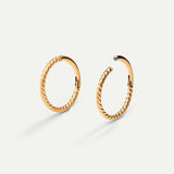 PIERCING LOOP L TWIST ORO