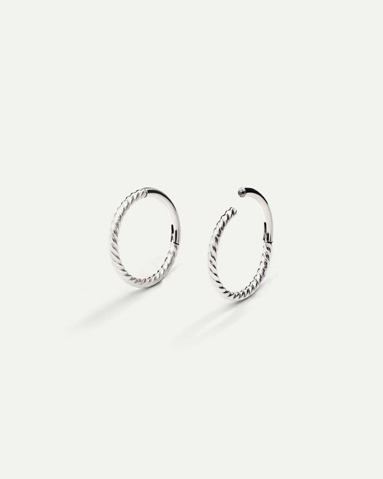 PIERCING LOOP S TWIST ARGENTO