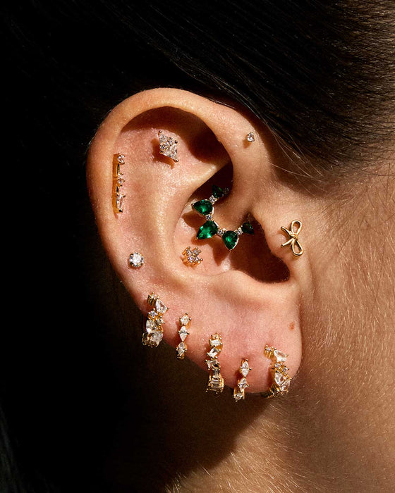 PIERCING KALA VERDE ORO