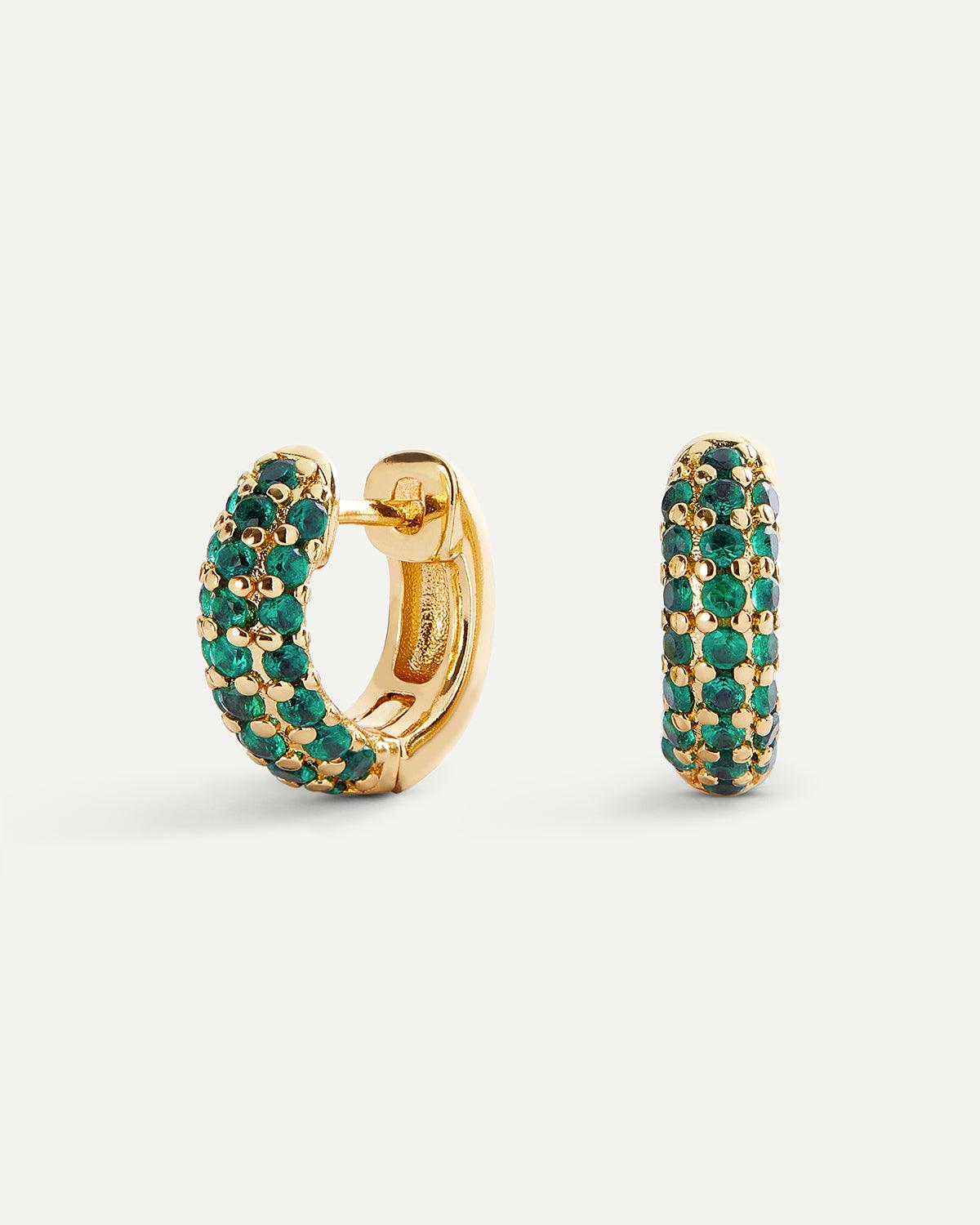ORECCHINI IN ORO VERDE NOVA