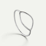 ANELLO OVALE IN ARGENTO