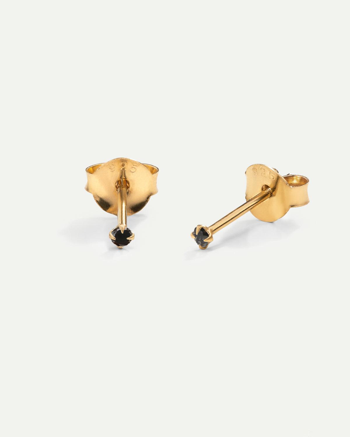 ORECCHINI PRINCESS MINI IN ORO NERO