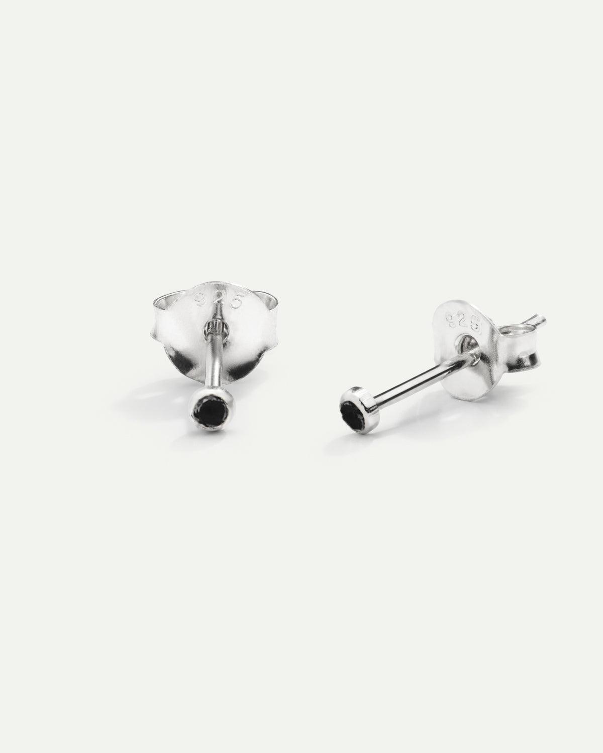 ORECCHINI IN ARGENTO NERO PRINCESS S